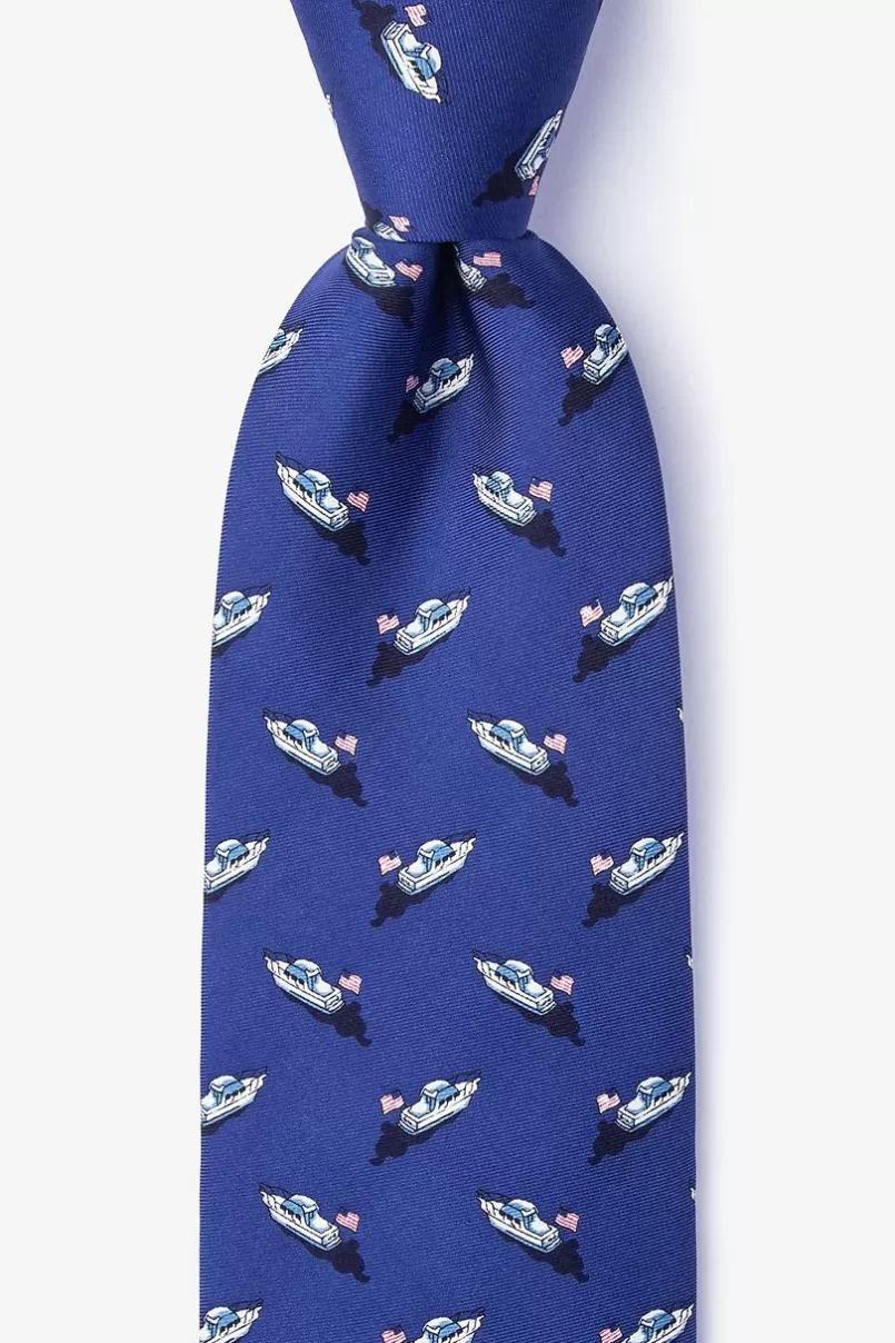 Ties Let Sea-dom Ring Navy Blue Tie Cheap