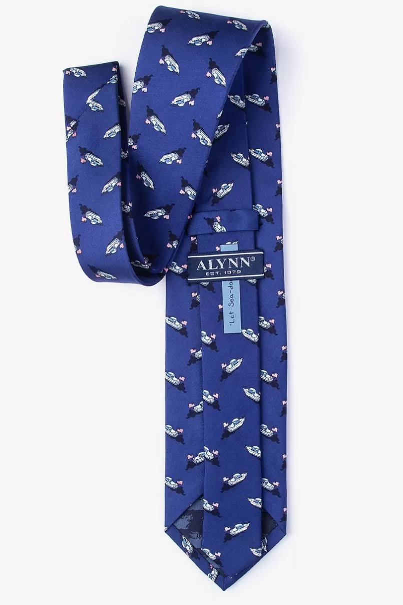 Ties Let Sea-dom Ring Navy Blue Tie Cheap