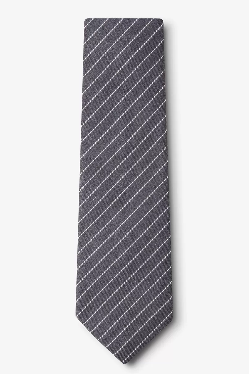 Ties Lewisville Extra Long Tie Gray Flash Sale