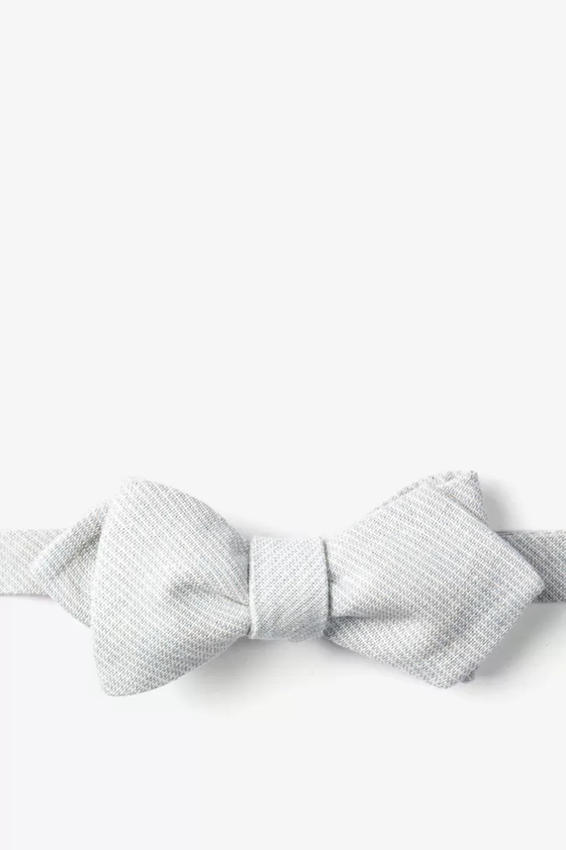 Ties Light Blue Northrup Stripe Diamond Tip Bow Tie Flash Sale