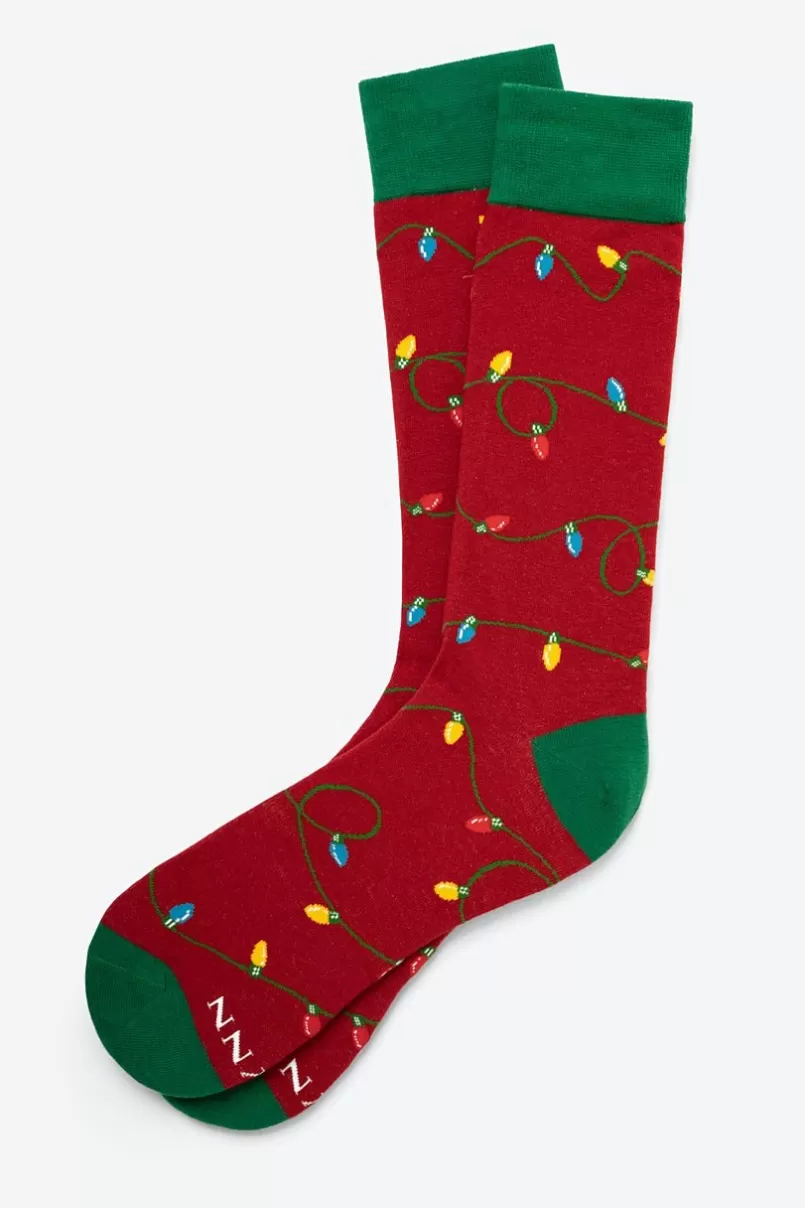 Ties Light Up My Life Red Sock Outlet