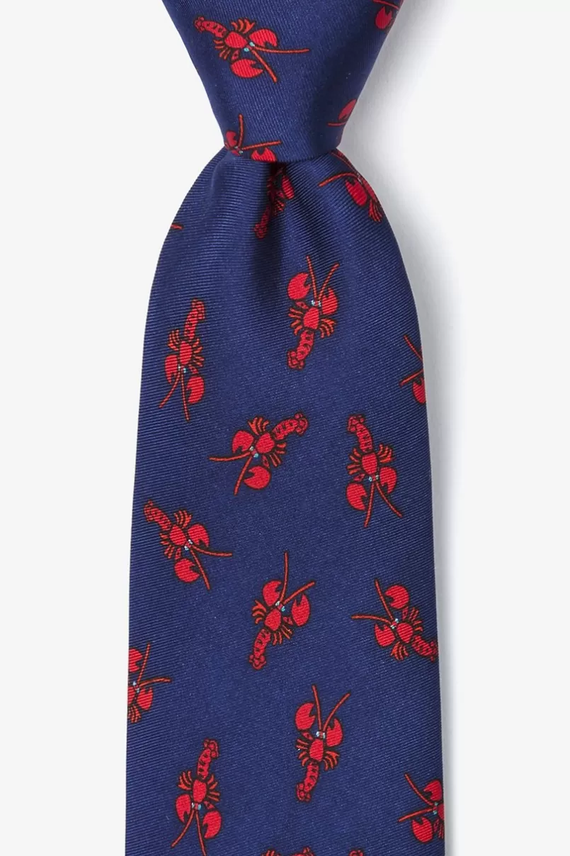 Ties Lobsters Navy Blue Tie Best