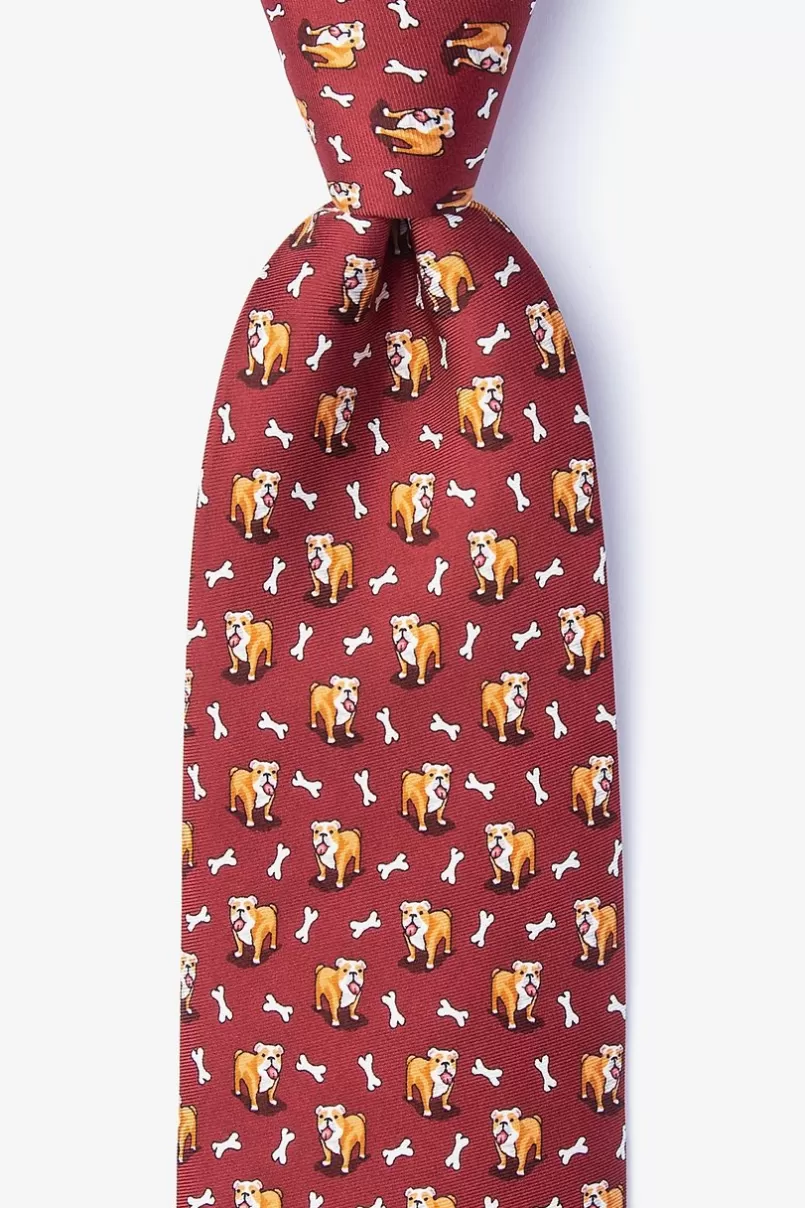 Ties Looking Fetch-ing Tie Maroon Store
