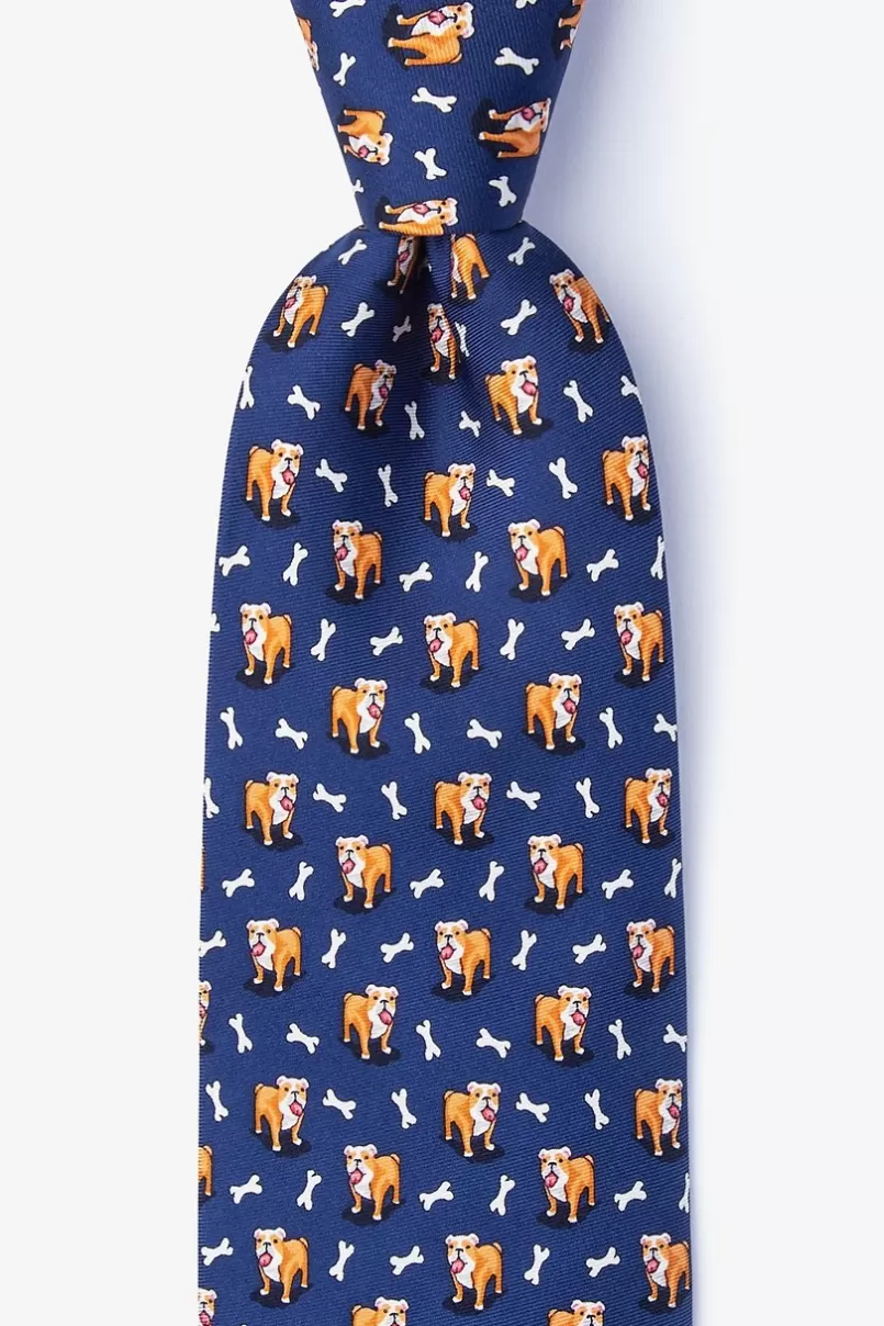 Ties Looking Fetch-ing Navy Blue Tie NavyBlue Sale