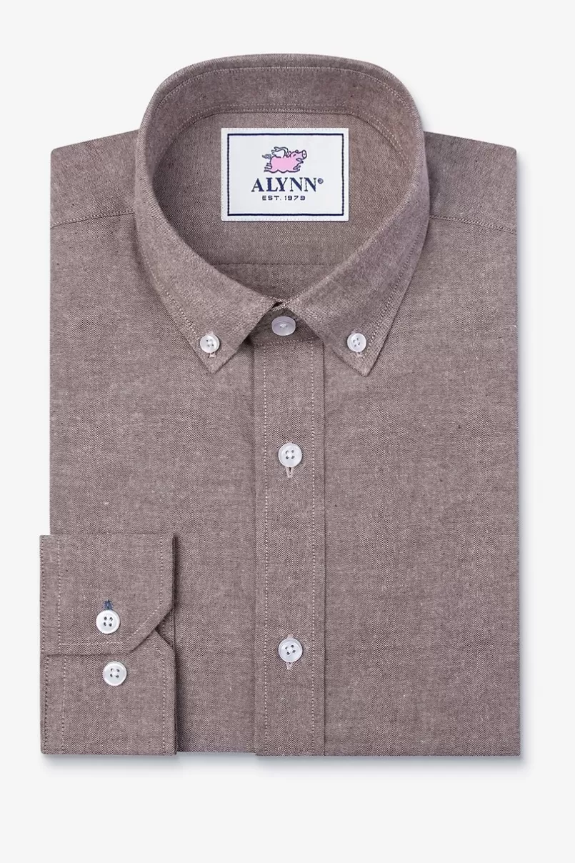 Ties Lucas Business Casual Shirt Brown Outlet