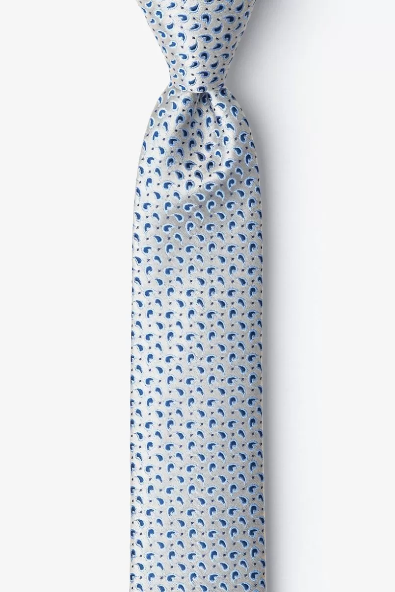 Ties Madagascar Ecru Skinny Tie Outlet