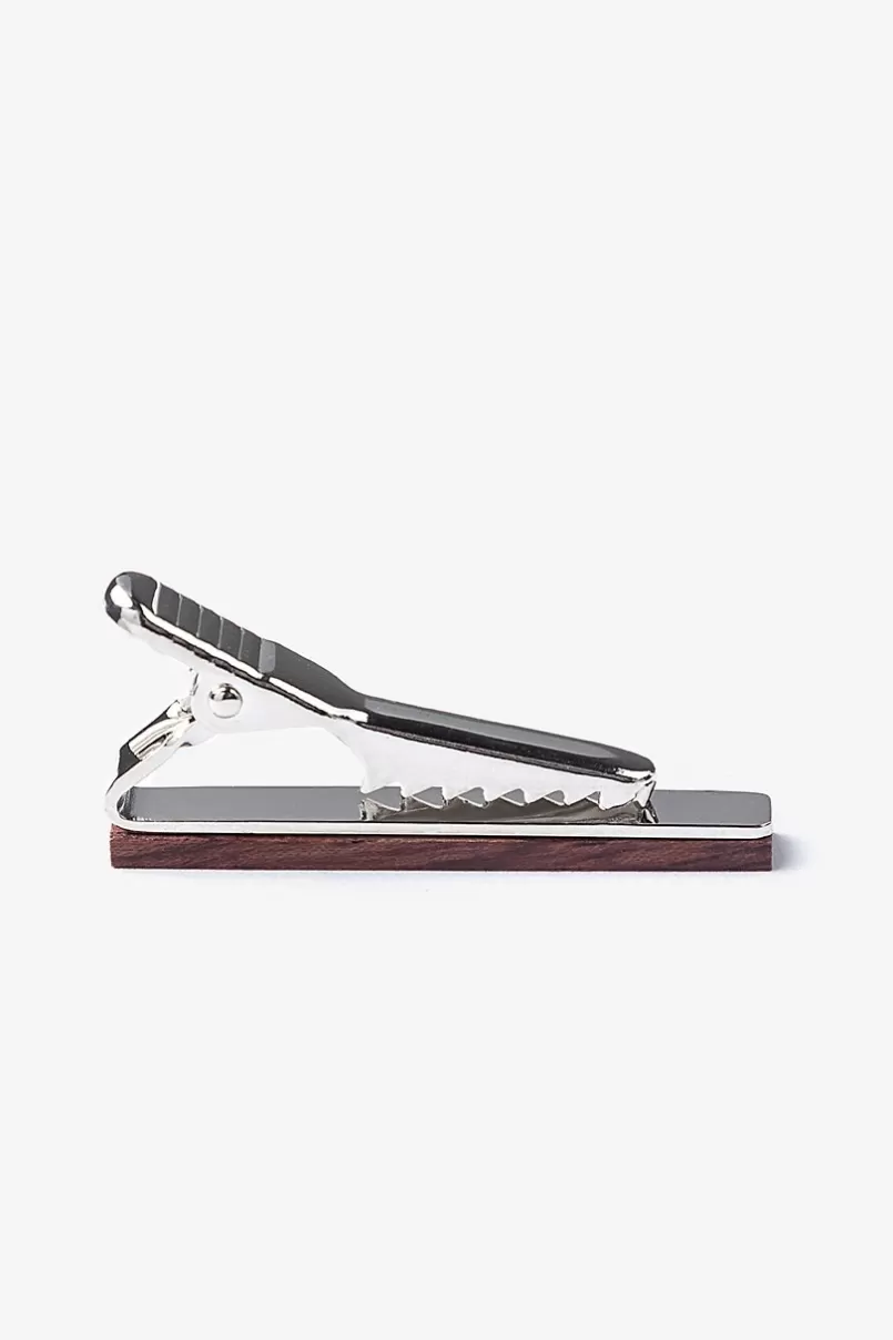 Ties Mahogany Wood Tie Bar Brown New