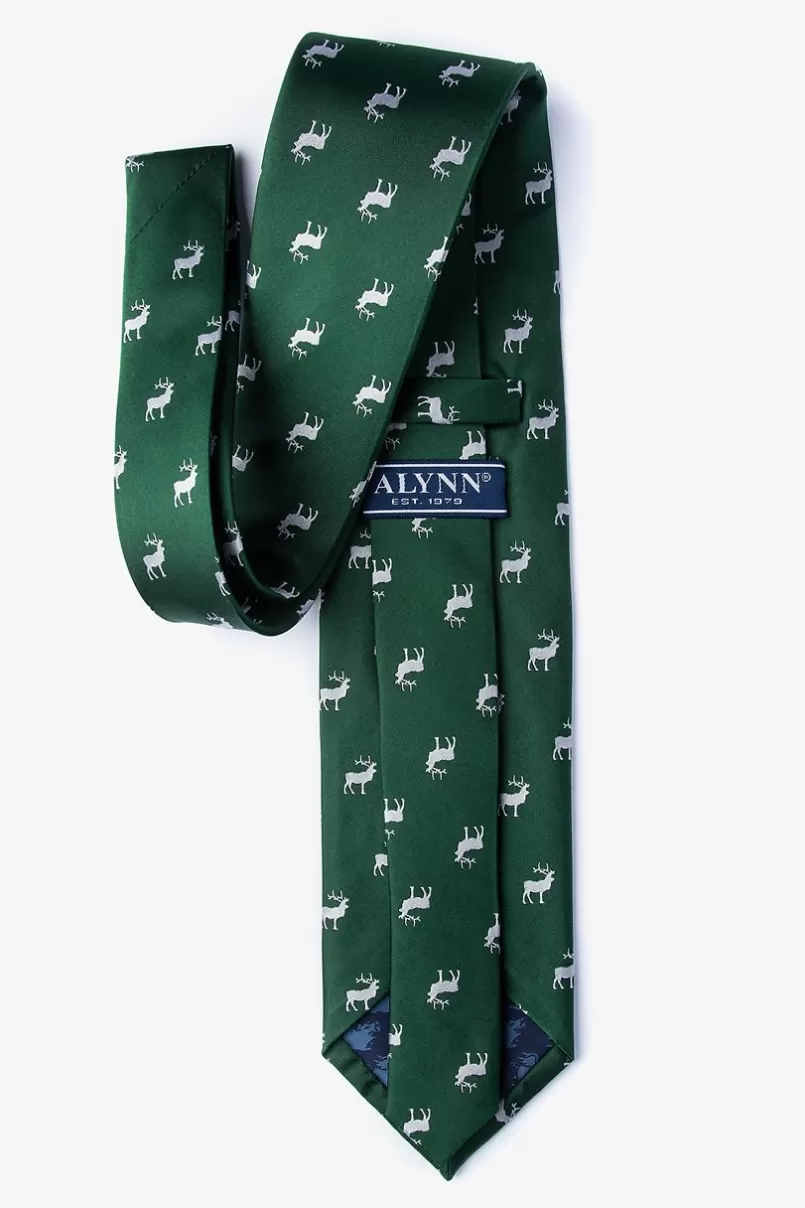 Ties Majestic Elk Dark Green Tie DarkGreen Discount
