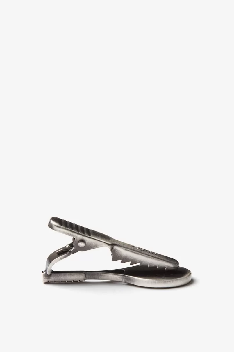 Ties Making a Racquet Antiqued Silver Tie Bar Flash Sale