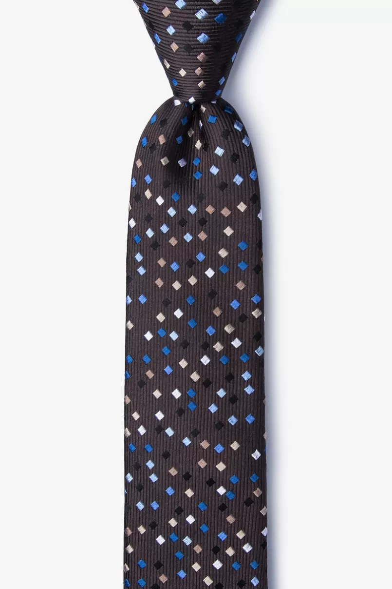 Ties Manzanita Brown Skinny Tie Best