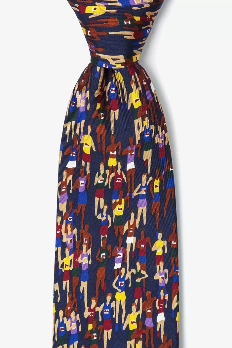 Ties Marathon Navy Blue Tie Fashion