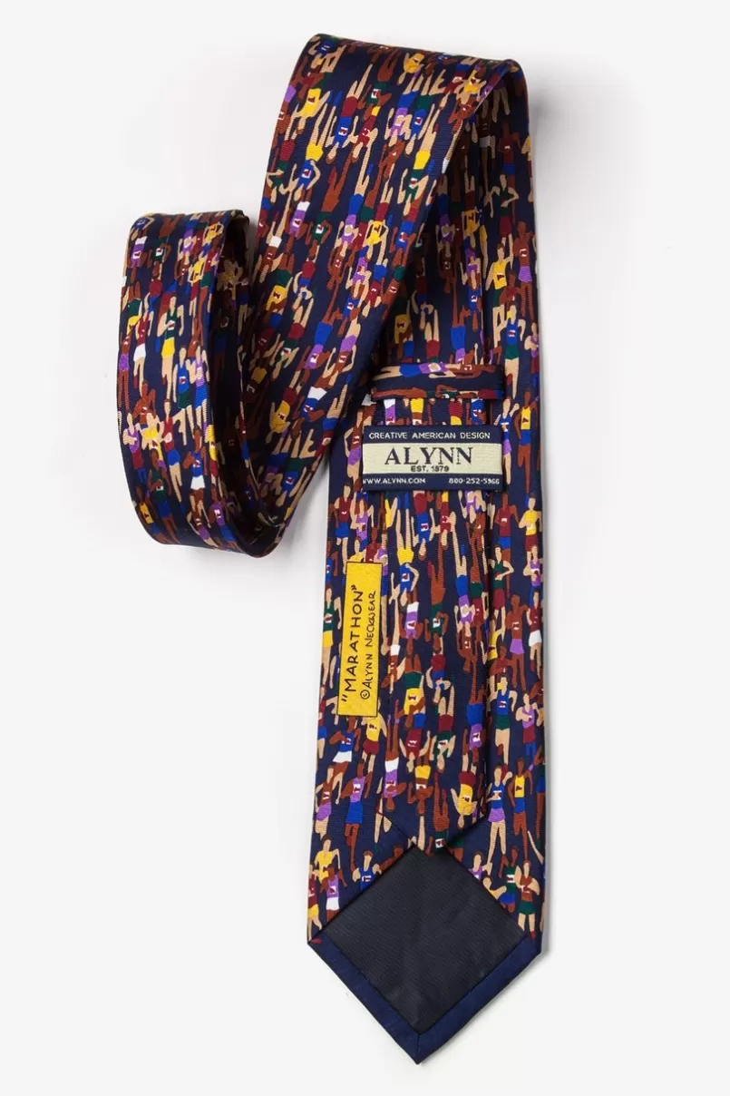Ties Marathon Navy Blue Tie Fashion