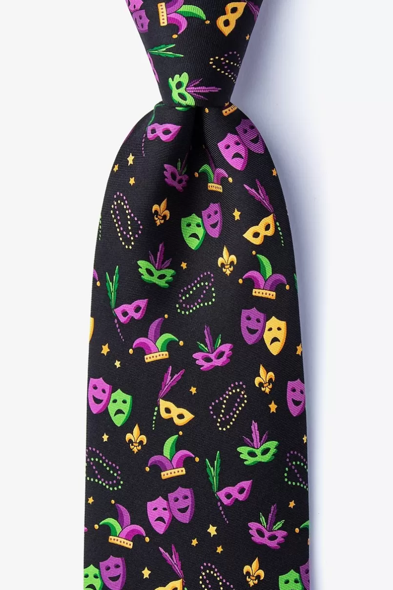 Ties Mardi Gras Masquerade Black Tie Cheap