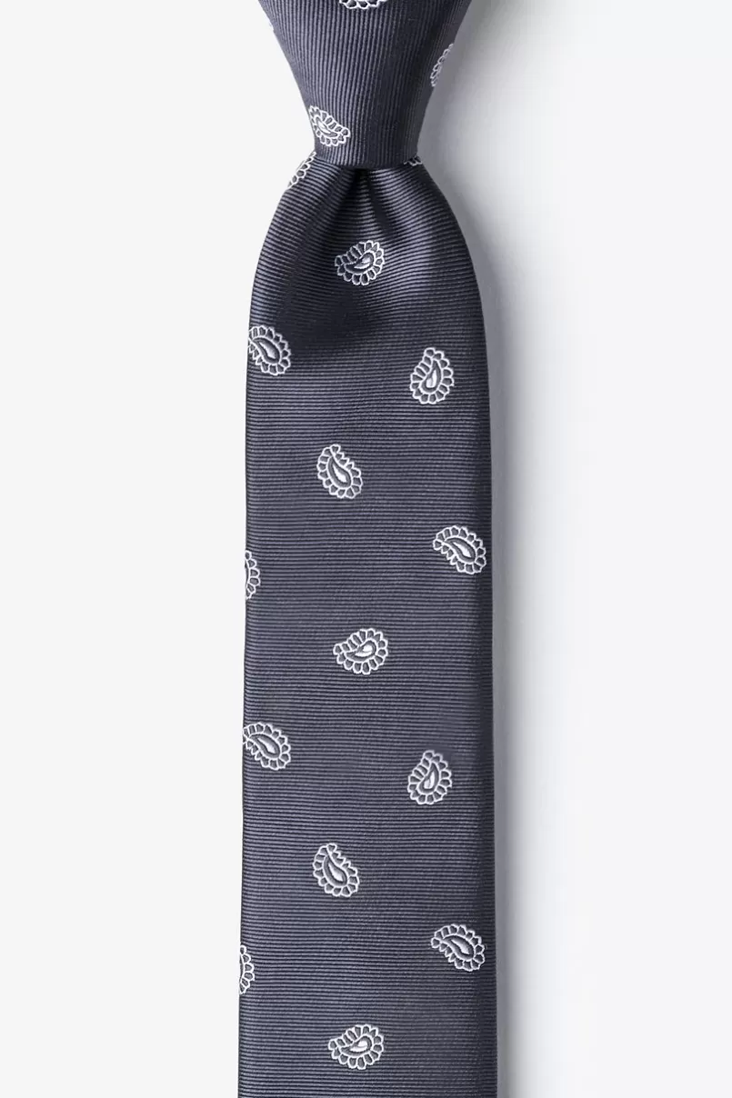 Ties Margarita Dark Gray Skinny Tie DarkGray Shop