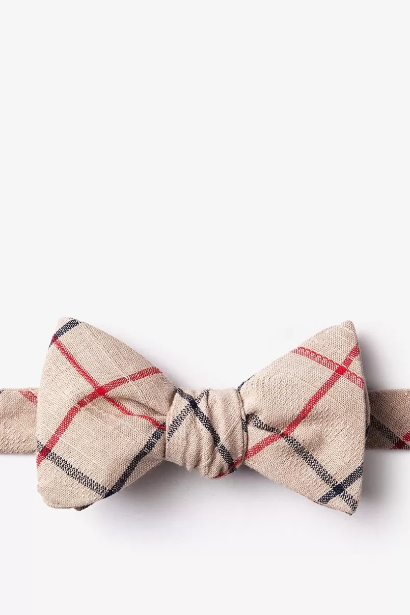 Ties Maricopa Self-Tie Bow Tie Beige Outlet