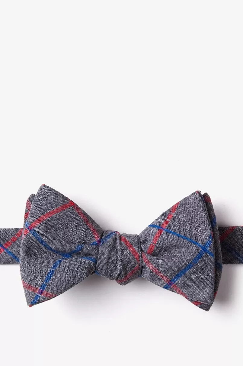 Ties Maricopa Self-Tie Bow Tie Charcoal Flash Sale