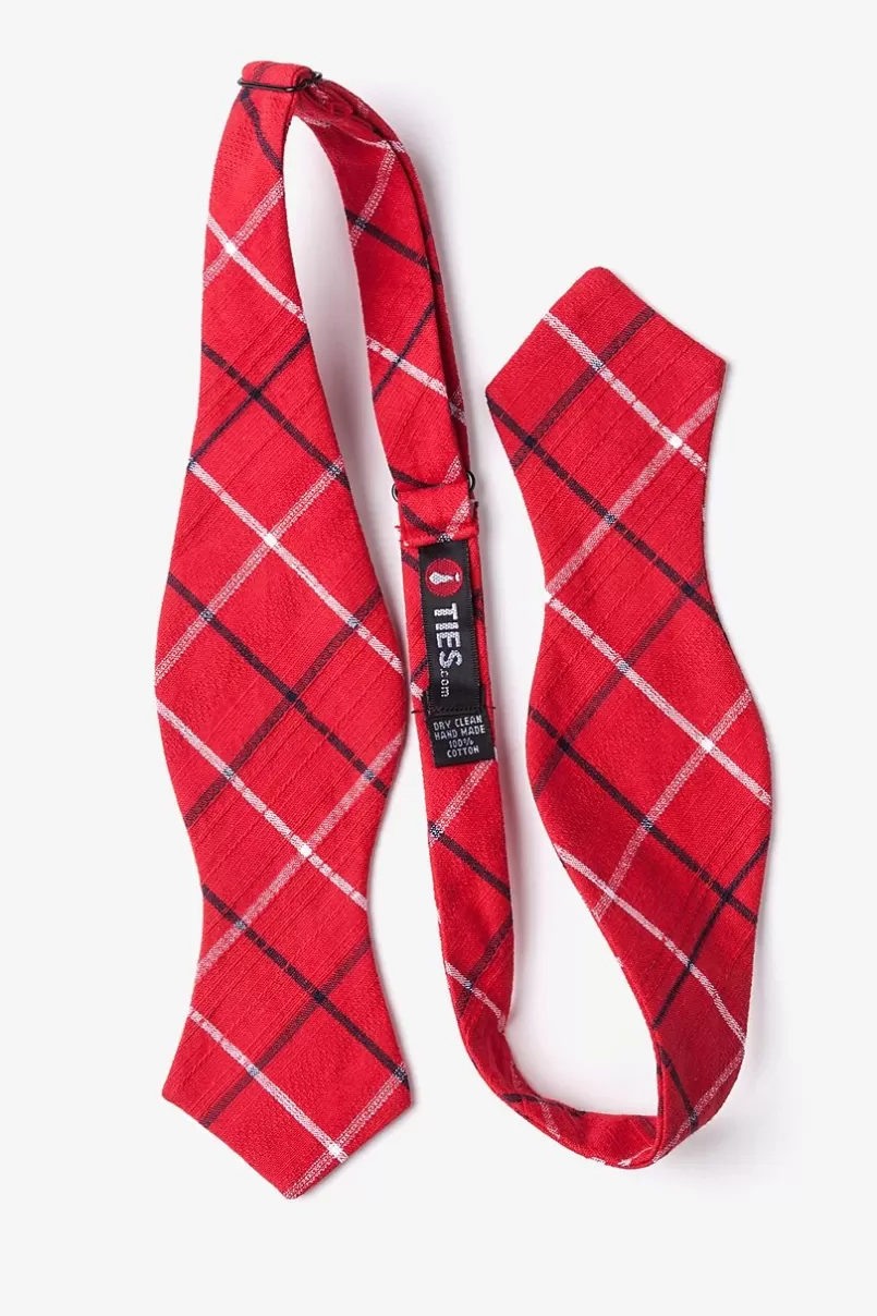 Ties Maricopa Diamond Tip Bow Tie Red Best Sale