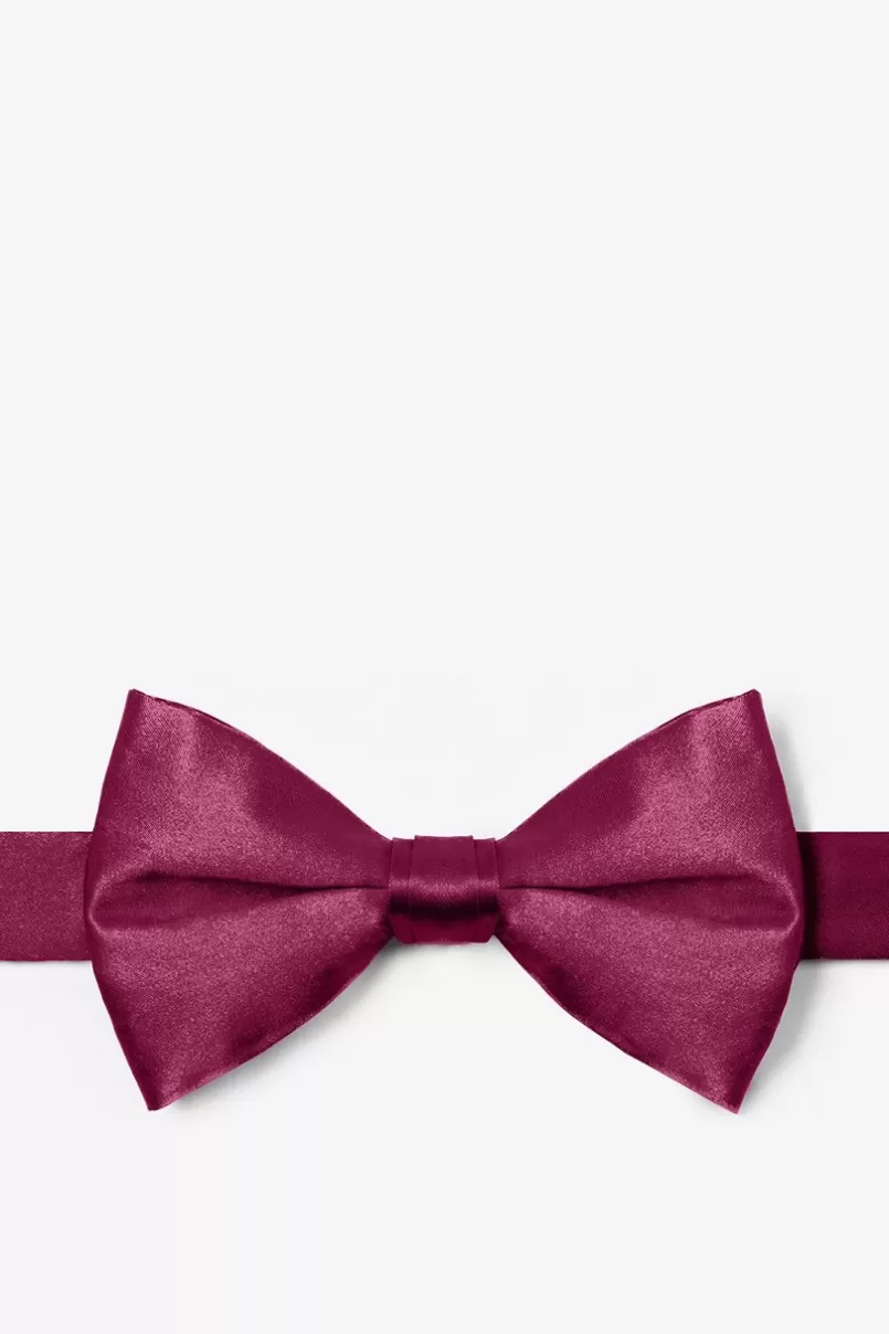 Ties Pre-Tied Bow Tie Maroon Best Sale