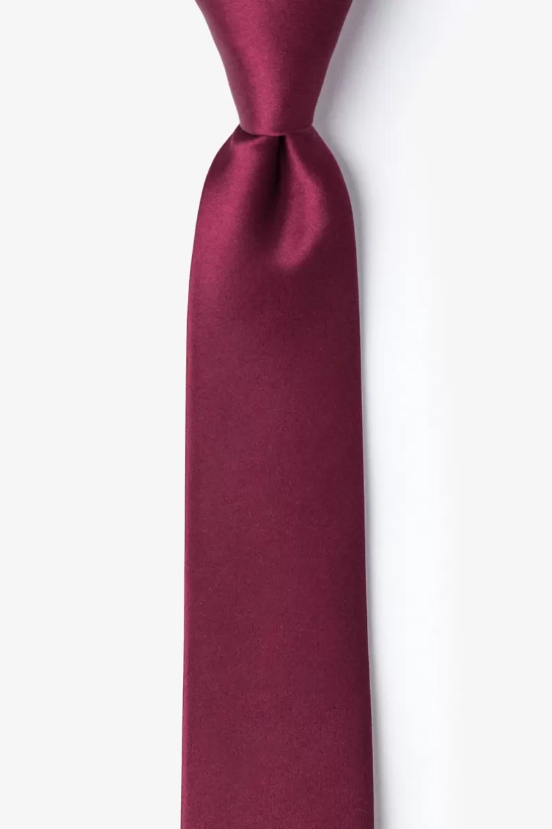 Ties Skinny Tie Maroon Online
