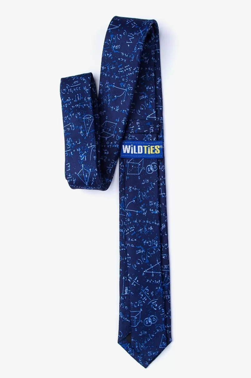 Ties Math Equations Navy Blue Skinny Tie NavyBlue Fashion