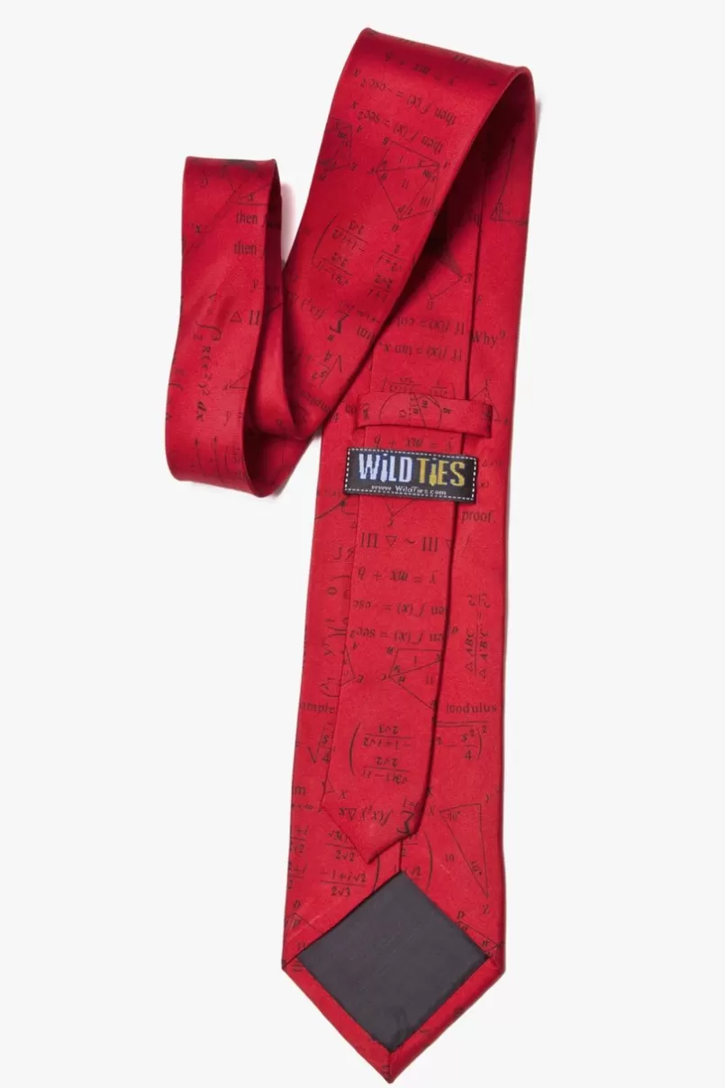 Ties Mathematics Red Tie Best Sale