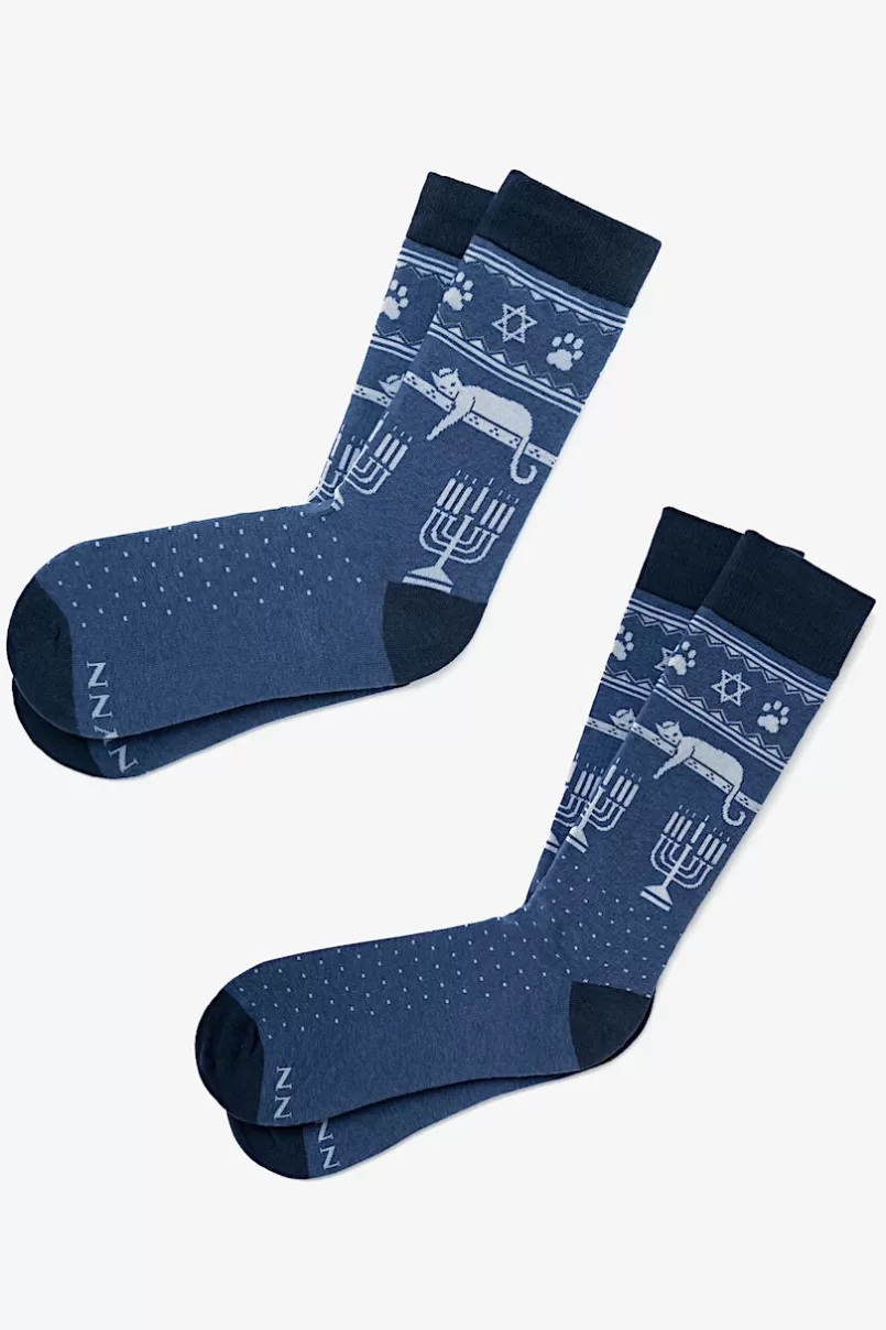 Ties Mazel Tov Navy Blue Sock Cheap