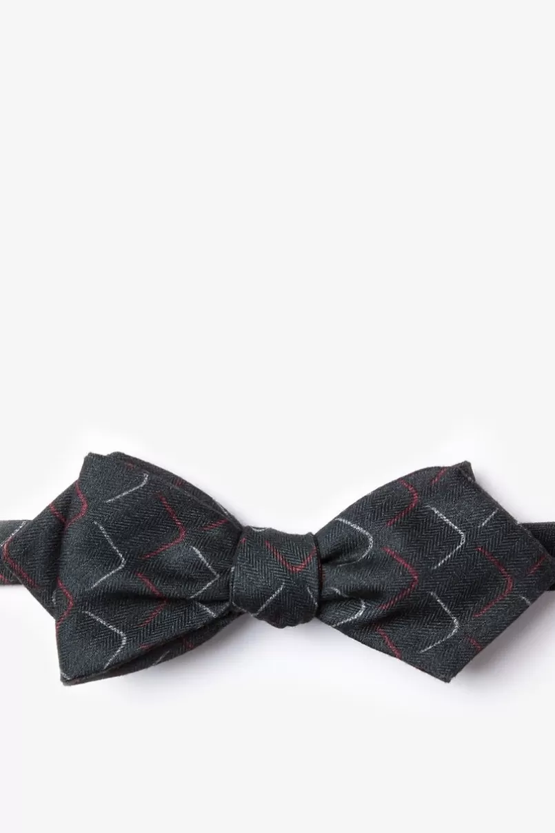 Ties Mesa Diamond Tip Bow Tie Red Fashion