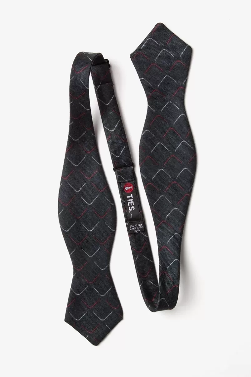 Ties Mesa Diamond Tip Bow Tie Red Fashion