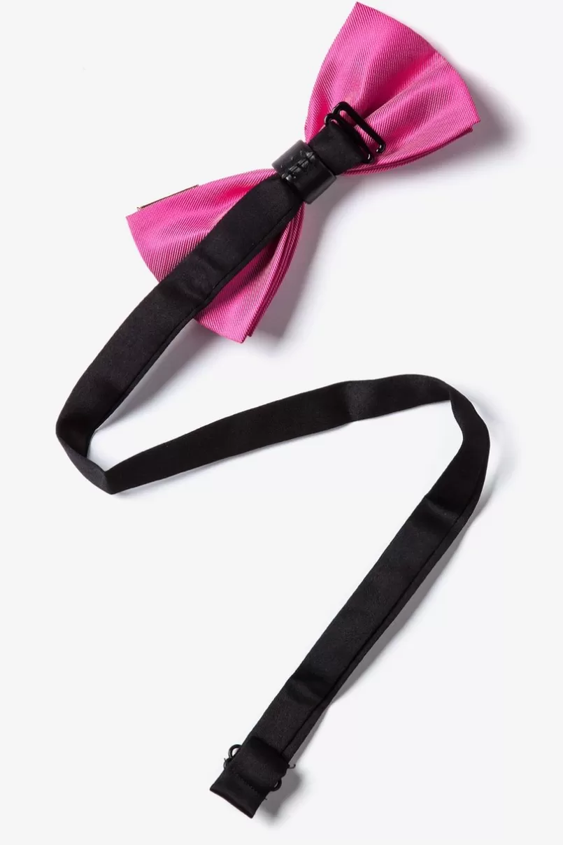 Ties Metal-Tipped Pre-Tied Bow Tie Pink Shop