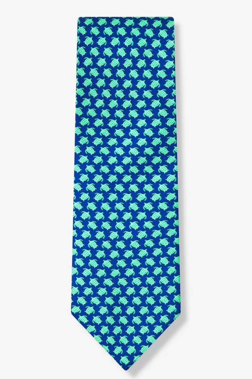 Ties Micro Sea Turtles Navy Blue Tie Best