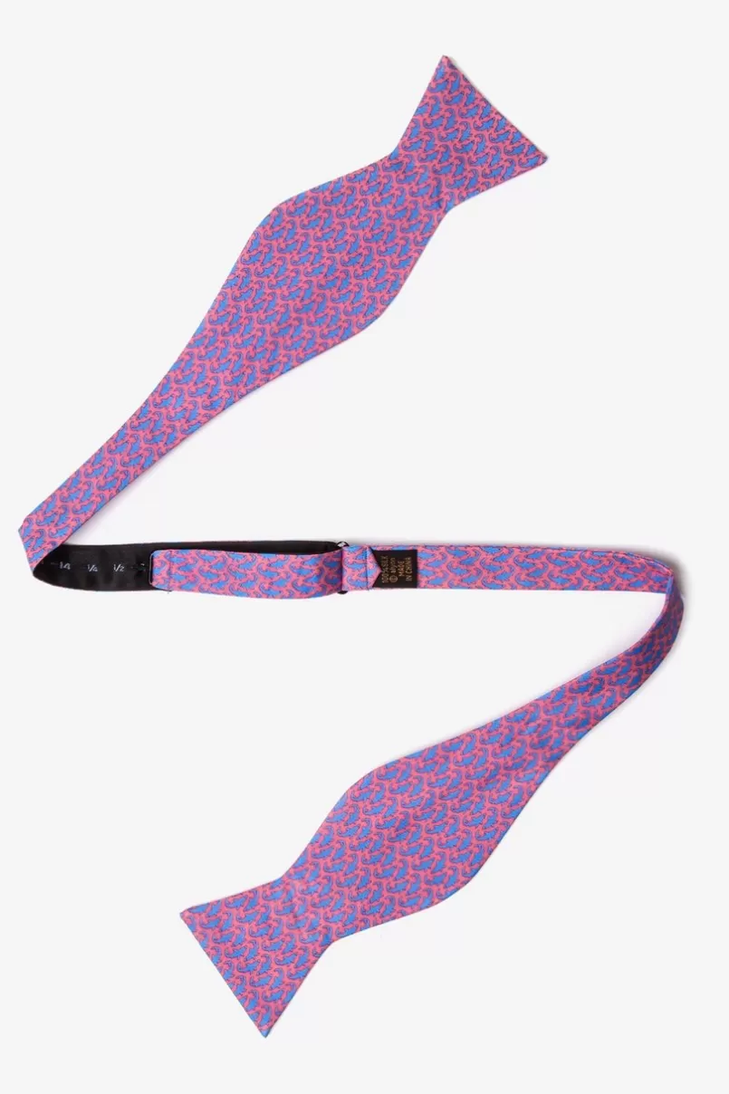 Ties Micro Sharks Self-Tie Bow Tie Pink Outlet