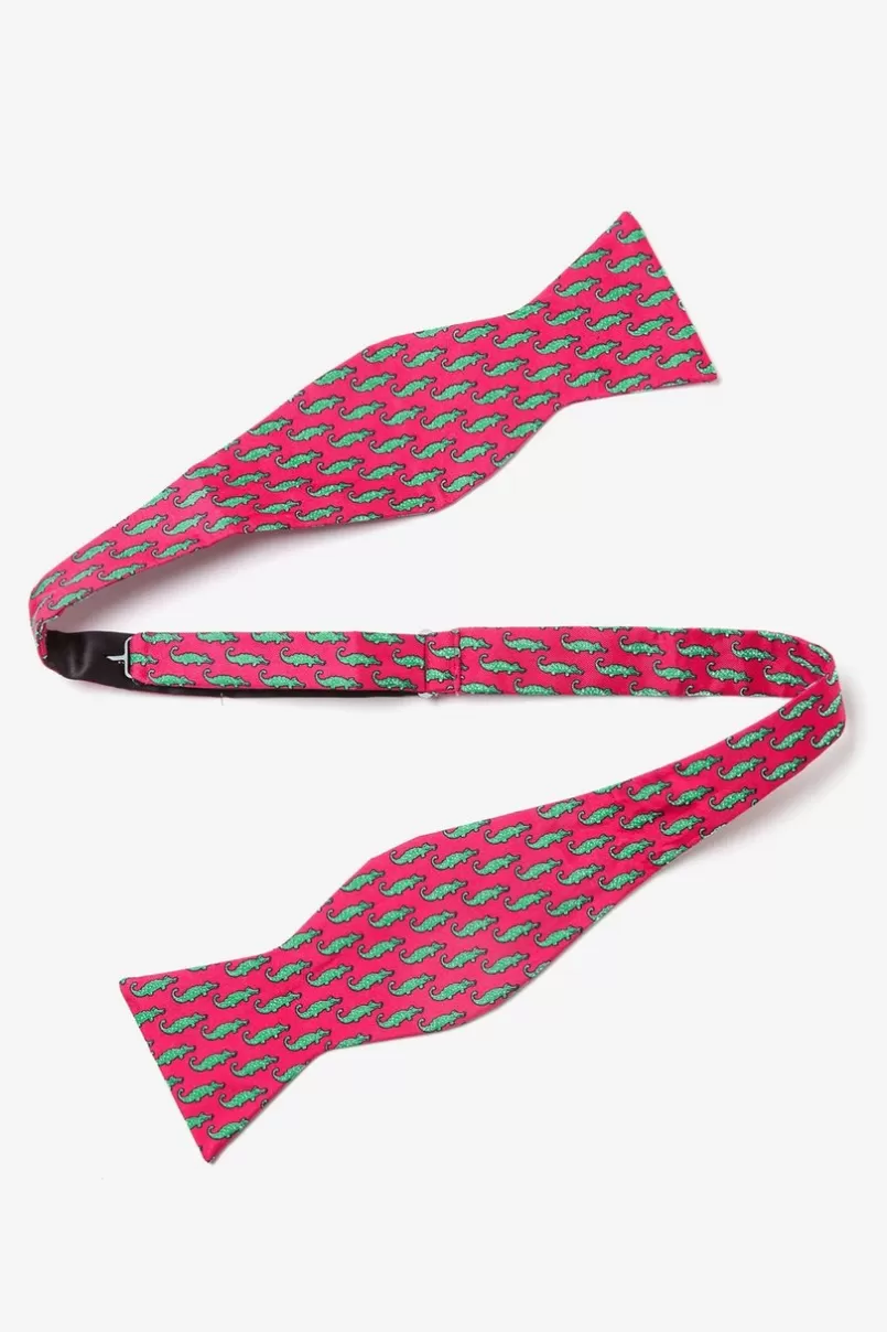 Ties Mini Alligators Self-Tie Bow Tie Fuchsia Outlet