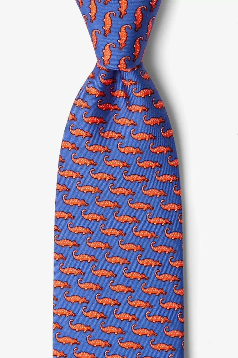 Ties Mini Alligators Royal Blue Tie RoyalBlue Clearance