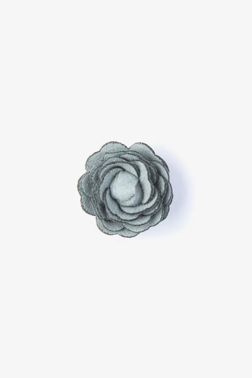 Ties Mini Flower Lapel Pin Teal Best Sale