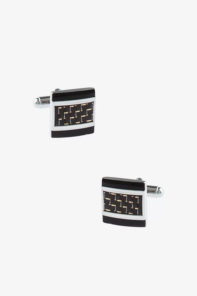 Ties Modern Classic Square Gunmetal Cufflinks Best Sale