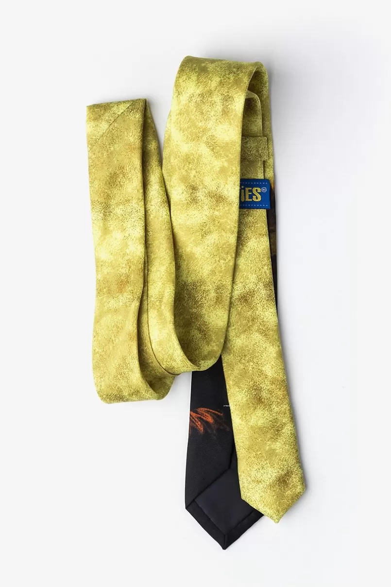 Ties Mona Lisa Yellow Skinny Tie Store