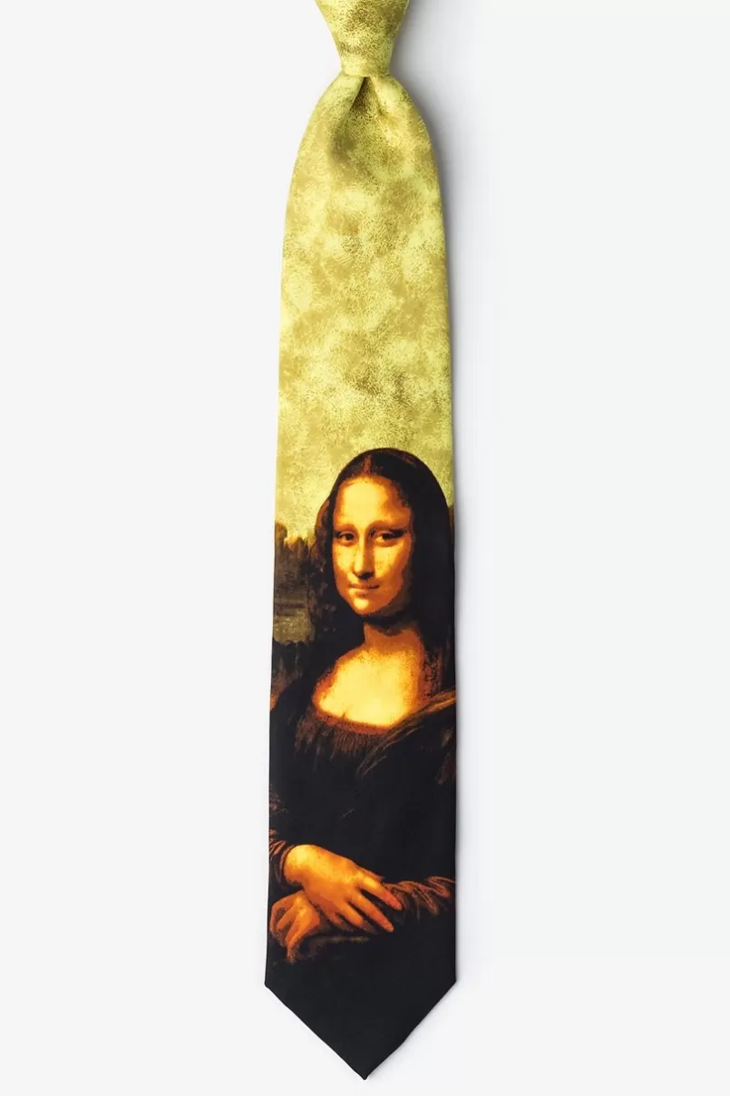 Ties Mona Lisa Yellow Tie Fashion