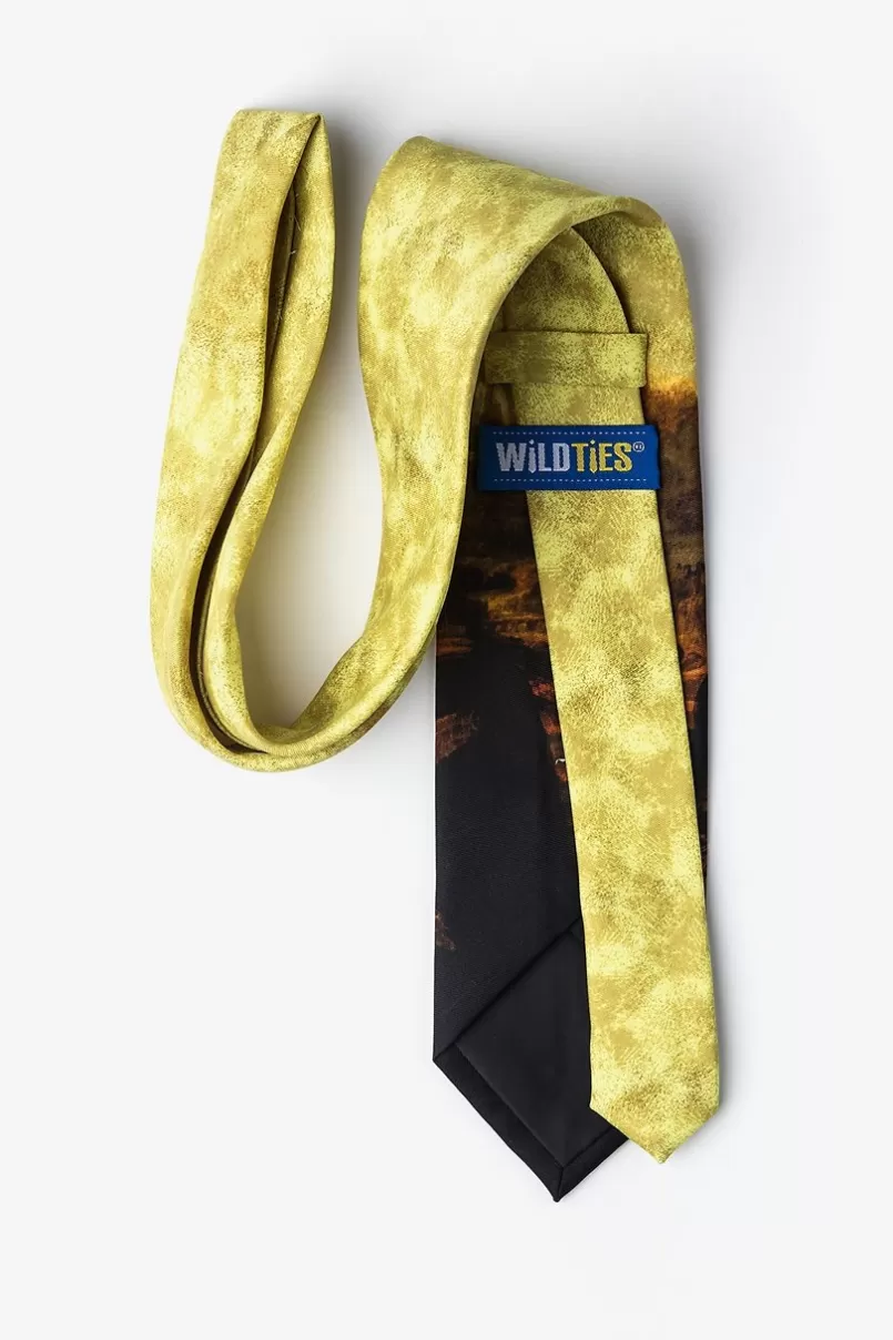 Ties Mona Lisa Yellow Tie Fashion