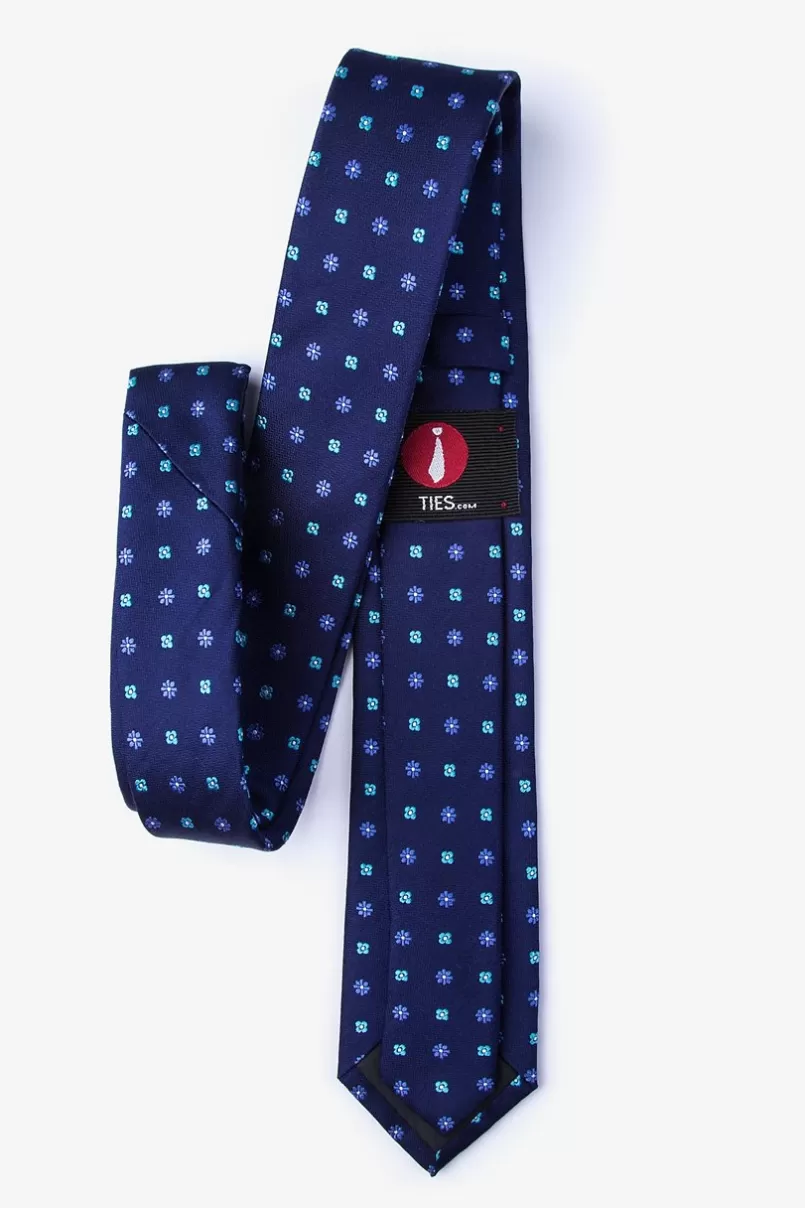 Ties Monkey Navy Blue Skinny Tie NavyBlue Discount