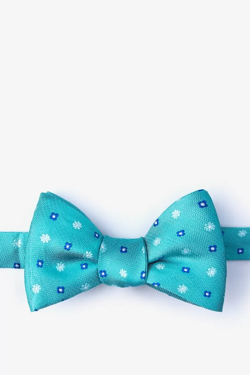 Ties Monkey Teal Self-Tie Bow Tie Fashion