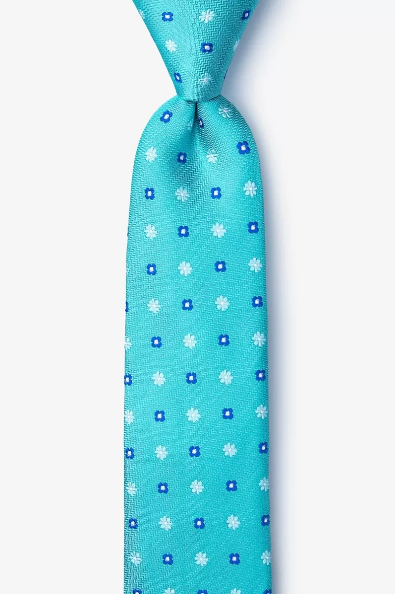 Ties Monkey Skinny Tie Teal Best Sale