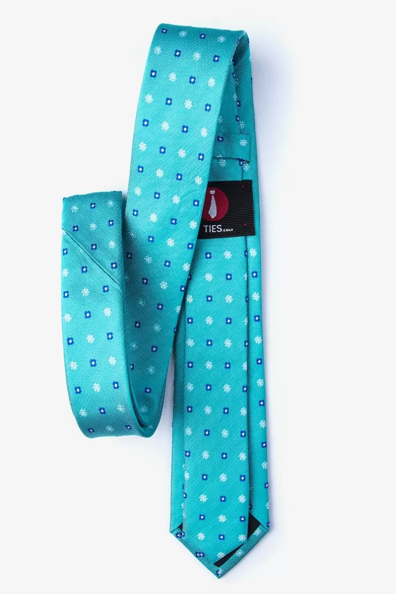 Ties Monkey Skinny Tie Teal Best Sale