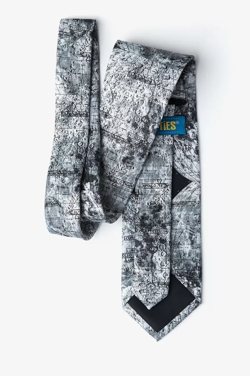 Ties Moon Landing Gray Tie Best Sale