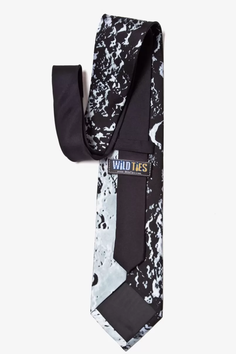 Ties Moon's Surface Silver Tie Online