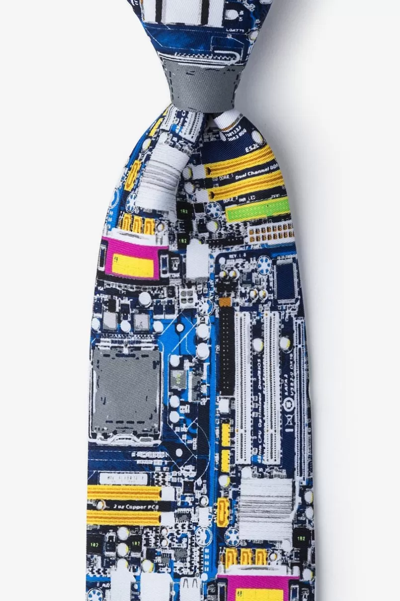 Ties Motherboard III Tie Blue Hot