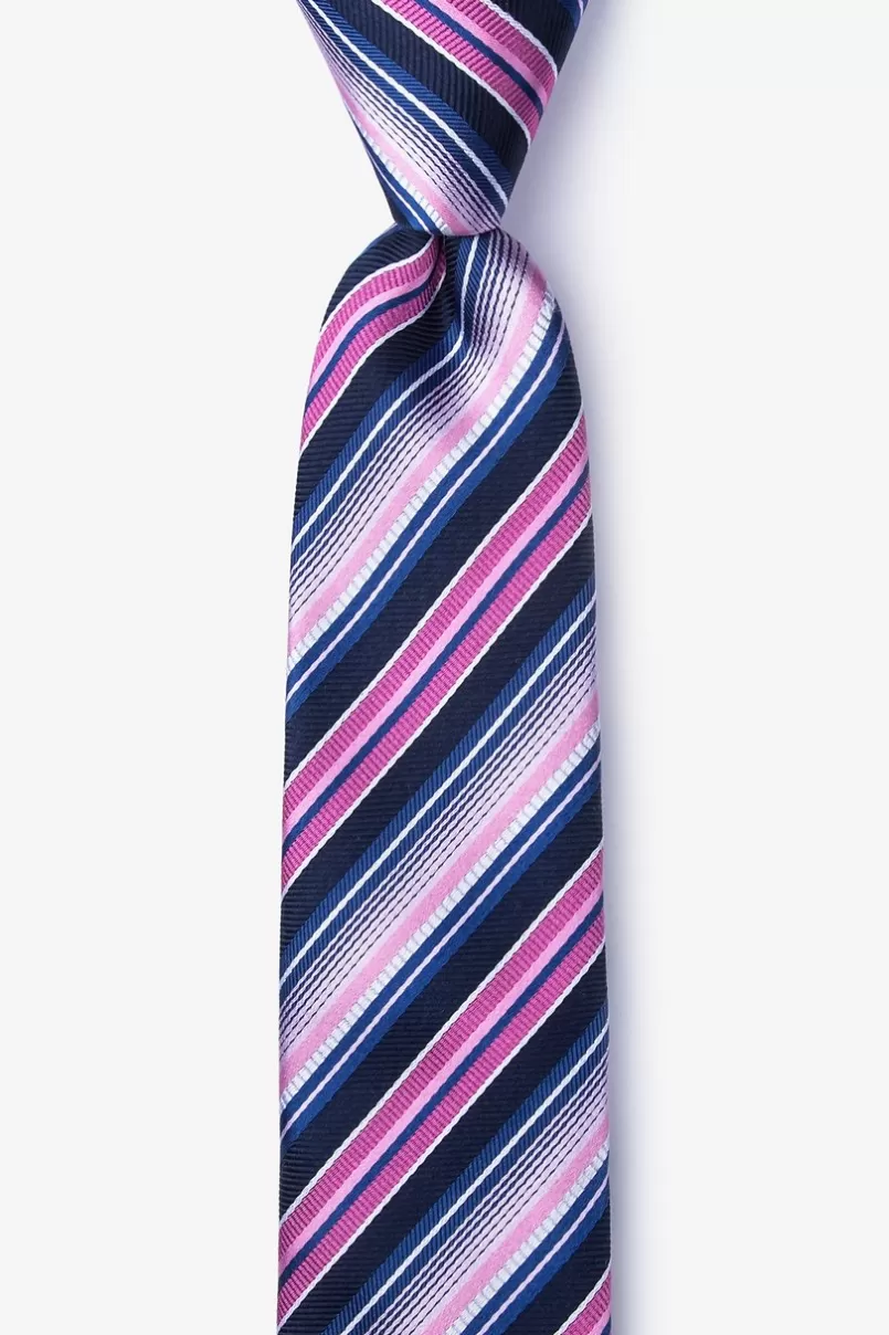 Ties Moy Skinny Tie Pink Hot