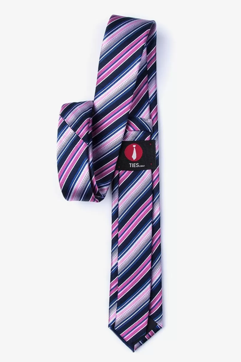 Ties Moy Skinny Tie Pink Hot