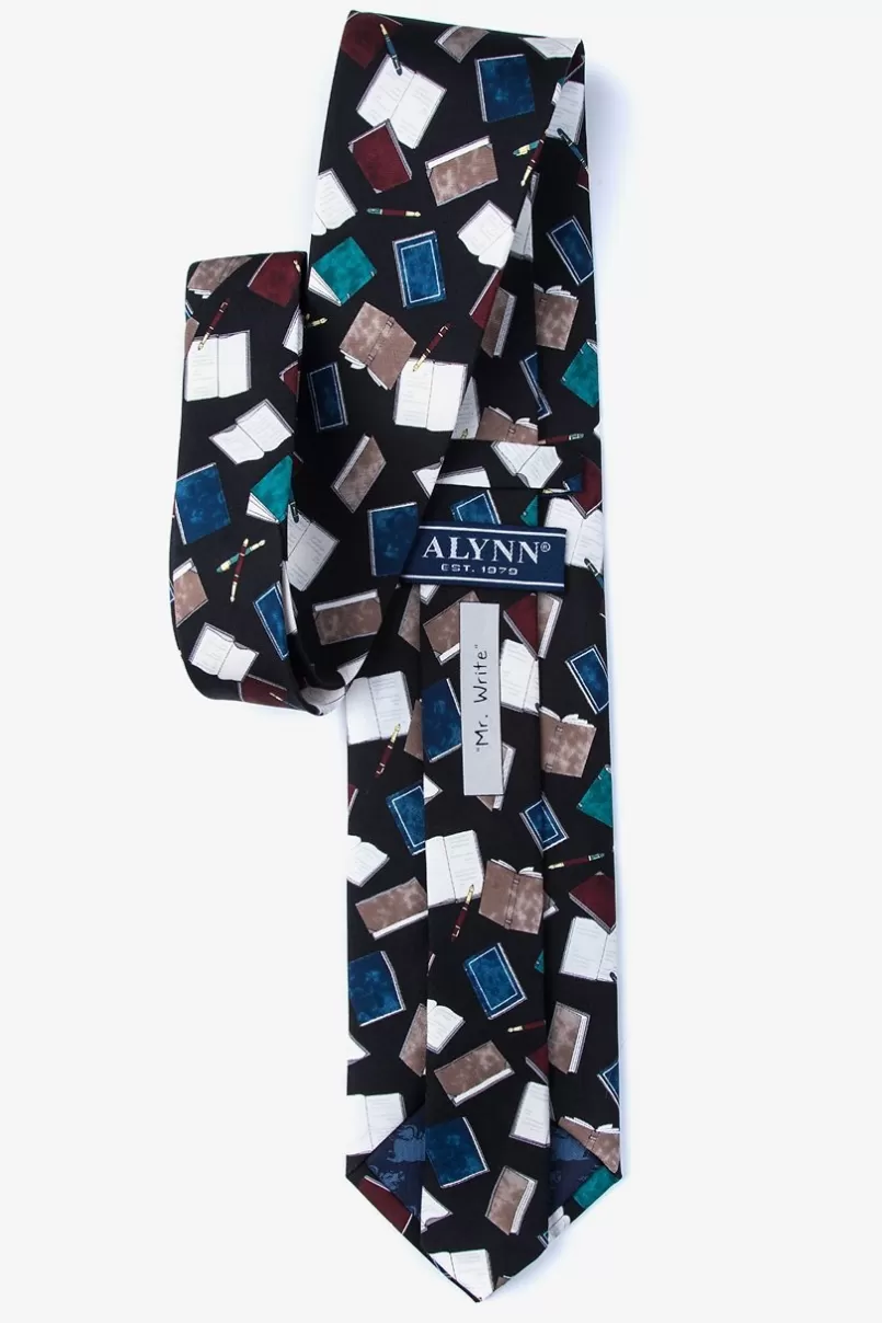 Ties Mr. Write Tie Black Hot
