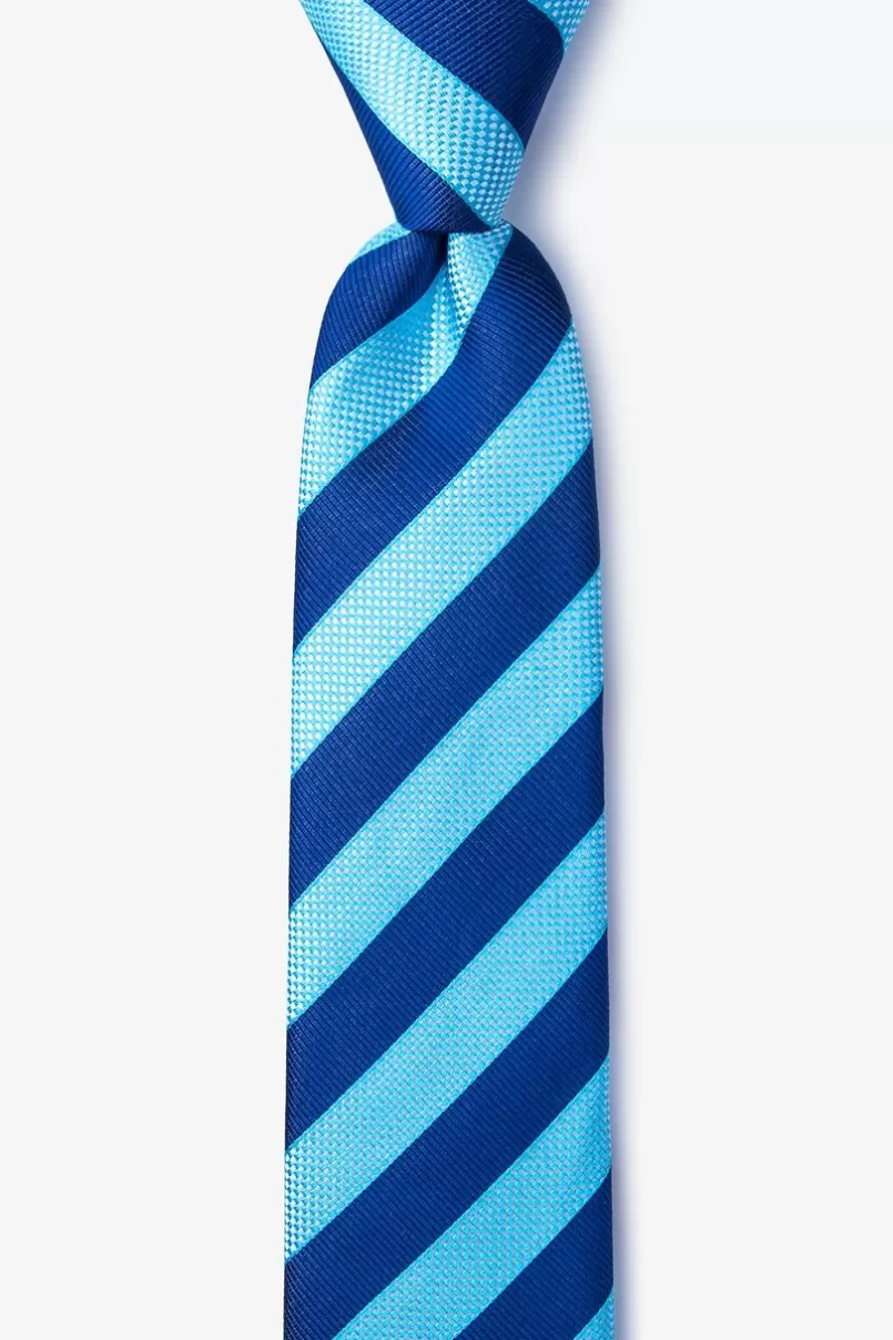 Ties Mulkear Skinny Tie Turquoise Clearance