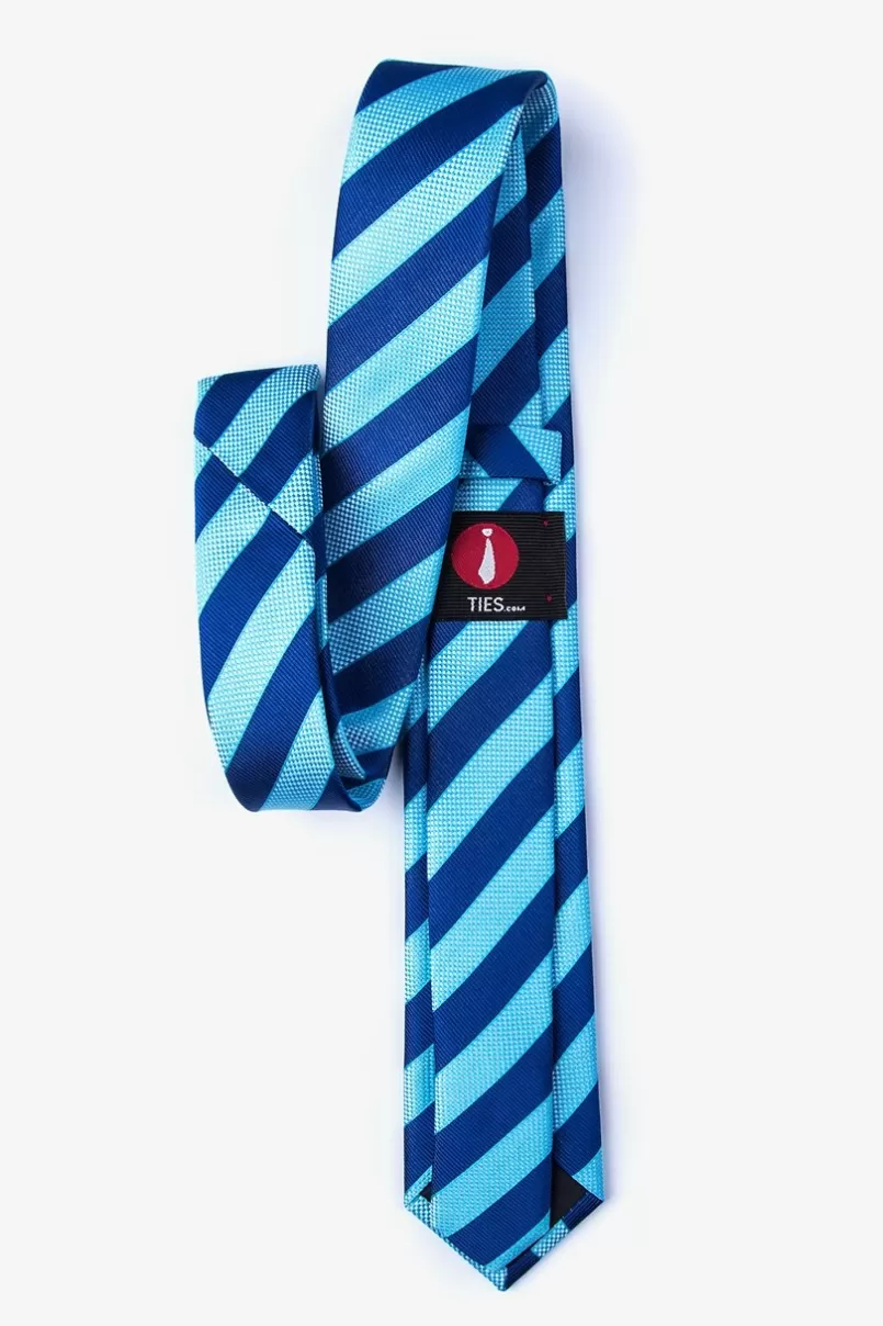 Ties Mulkear Skinny Tie Turquoise Clearance